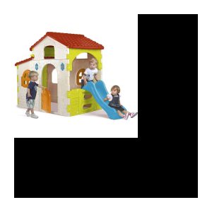 Kinderhaus – 800010721 – 110 cm x251 cm x162 cm FEBER – Schönheitshaus mit Rutsche
