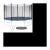 Trampolin MAXI ECO Ø 430 cm blau – mit Netz, Leiter, Schutzhülle
