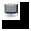 Deluxe Jump4Fun 10Ft Outdoor-Trampolin – ø305cm Blau