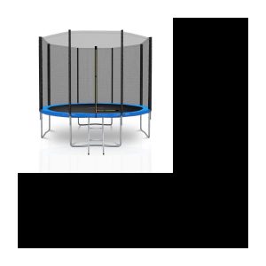 Deluxe Jump4Fun 10Ft Outdoor-Trampolin – ø305cm Blau