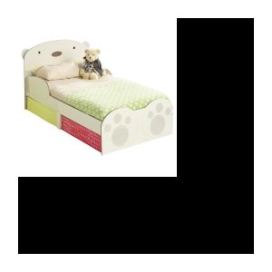 Kinderbett – Stauraum – 140 x 70 cm HELLOHOME Kuschelbär