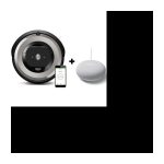 Vernetzter Roboterstaubsauger + kostenloser Google Nest Mini-Sprachassistent IROBOT ROOMBA E5154