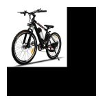Mountainbike-Elektrofahrrad, 26-Zoll-Räder, doppellagige Aluminiumlegierungsfelge – Schwarz