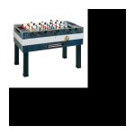Tischfußball – Teleskopstangen + Münzmechanismus – Blau – GARLANDO – Deluxe Outdoor