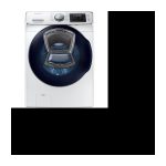 Addwash Maxi Waschmaschine, Kapazität 16 kg, Energieeffizienz A++, 1200 U/min, variabel, digitaler Invertermotor, SAMSUNG WF16J6500EW