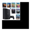 PS4 Pro 1 TB Schwarz + God of War + Uncharted + Crash Team Racing + Kingdom Hearts 3 + Resident Evil 2 + Tomb Raider + Spyro