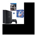 PS4 Pro 1 TB Schwarz/Jet Black + Call of Duty: Modern Warfare + GOLD Rose Gold Wireless Headset für PS4 und PSVR