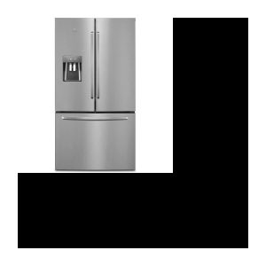 Mehrtüriger Kühlschrank-536 L (417 + 119 L)-Gesamtkälte ohne Frost-A++-L 91,2 x H 177,6 cm-Edelstahl ELECTROLUX EN6086MOX-