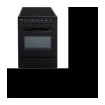 Glaskeramik-Tischkocher – 4 Brenner – 1700 W – Elektroofen – Katalyse – 61 l – A – L60 x H85 cm – Schwarz CONTINENTAL EDISON CVMC6060B –