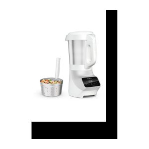 MOULINEX SOUP&PLUS GRAUER 1100-W-MIXER MIT EDELSTAHL-DAMPFKORB