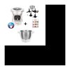 MOULINEX Companion HF800A10 Küchenmaschine + Zusatzschüssel XF380E11