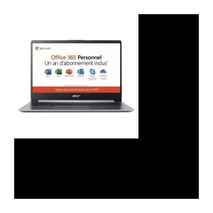 ACER Swift 1 SF114-32-P6M2 – 14″ FHD – Pentium N5000 – 4 GB RAM – 64 GB Speicher – Windows 10 S+Office 365 Personal 1 Jahr – Grau