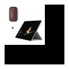 Microsoft Surface Go 4 GB RAM 64 GB SSD + burgunderfarbene Maus