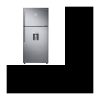 Kühlschrank mit Gefrierfach oben – 499 l (374+125) – belüftete Kälte – A+ – L 79 cm x H 178 cm – Edelstahl SAMSUNG RT50K6530SL