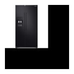 Amerikanischer Kühlschrank-501 L (357 + 144 L)-Belüftet kalt-A+-L 91,2 x H 178,9 cm-Schwarz SAMSUNG RS50N3503BC-