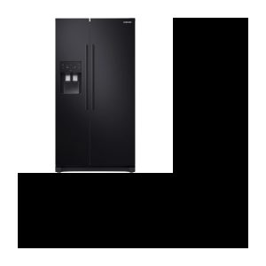 Amerikanischer Kühlschrank-501 L (357 + 144 L)-Belüftet kalt-A+-L 91,2 x H 178,9 cm-Schwarz SAMSUNG RS50N3503BC-