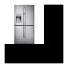 Amerikanischer Kühlschrank – 564 l (361 + 203 l) – belüftet, kalt, A+ – L 90,8 x H 182,5 cm – Anti-Spuren-Edelstahl SAMSUNG RF56J9040SR –
