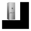 Kombi-Kühlschrank-460 L (336 + 124 L)-Statische Kälte-A+-L 70 x H 192 cm-Silber BEKO CRCSE460K20DS-
