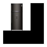 LG 2-türiger Kühlschrank mit Gefrierfach – GTF7850BL – 509 l (379 l + 130 l) – kein Frost – A++ – L78 cm x H180 cm – Schwarz