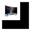 SAMSUNG UE55RU7372 4K UHD LED-Fernseher 138 cm (55″) – Gebogener Bildschirm – SMART TV – 3 x HDMI – 2 x USB – Energieklasse A