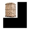 BRENNHOLZ – 50 CM – HARTHOLZMISCHUNG – PALETTE 2 M3 – 2,5 STERES