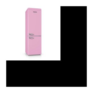 SCHNEIDER kombinierter Kühlschrank SCB250VP Vintage 250 Liter Pink A+