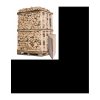 BRENNHOLZ – 33 CM – HARTHOLZMISCHUNG – 2 M3 PALETTE – 2,9 STERES