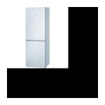 Kühlschrank mit Gefrierfach unten – 286 l (192+94) – niedriger Frost, gemischte Kälte – A++ – L 60 cm x H 176 cm – Weiß BOSCH KGV33VW31S –
