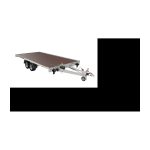 Kippbarer Flachanhänger 400×200 Uniplat 4020S P 2700 kg