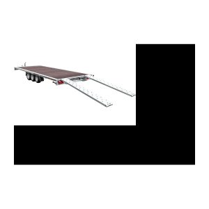 UNITRAILER UNIPLAT 600/3 S Abschleppwagen mit drei Achsen 600×215 3500 KG