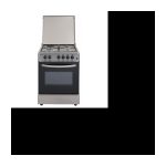 Gemischter Gas-/Elektro-Tischherd – 4 Brenner – Ofen mit natürlicher Konvektion – 65 L x B x L 60 x H 85 cm – Edelstahl