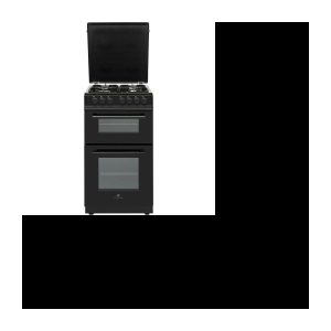 50×60 Doppelter Elektroherd – 4 schwarze Brenner CONTINENTAL EDISON