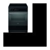 4-Flammen-Keramikkochfeld – Elektroofen – 60 l – A – L60 x H85 cm – Anthrazit