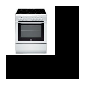 Glaskeramik-Tischherd – 4 Zonen – 6200 W – Elektroofen – Katalyse – 59 L – Klasse A – L 60 x H 85 cm – Weiß