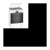 Kombikocher – 3 Gasbrenner und 1 Elektro – Vollständiger Ecoclean-Multifunktionsofen – 66 L – A – L 60 cm – Weiß