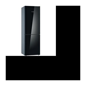 BOSCH KGV36VBEAS – Kombi-Kühlschrank – 307 L (213 + 94 L) – Geringe Frostkälte – L 60 x H 186 cm – Schwarz