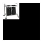 Müllsackwagen aus Edelstahl