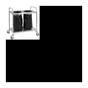 Müllsackwagen aus Edelstahl