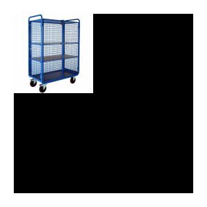 Servierwagen mit 4 Gitterseiten