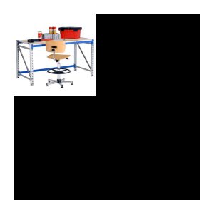Einfache Werkstattwerkbank 300 kg