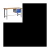 Professionelle Werkbank L. 1500 mm – Version mit 2 Schubladen